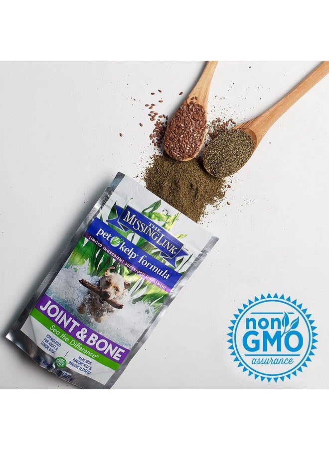 The Missing Link - The Missing Link Pet Kelp Canine Joint & Bone 8oz Superfood Powdered Supplement, Organic & Limited Formula Supports Mobility for Adult & Senior Dogs - Image 1