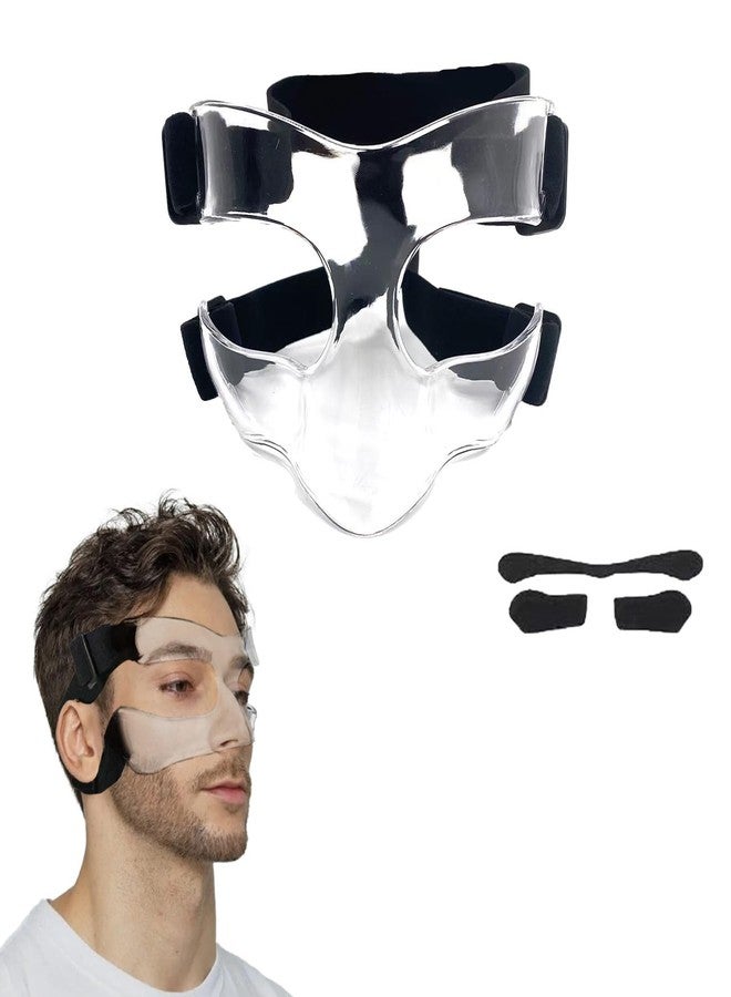 KEDAO Nose Guard for Broken Nose, Adjustable Basketball Face Guard Shield Mask for Children Teenagers Kids, Sports Training Masks Protects Your Nose and Face from Injury for Basketball, Soccer - Image 1