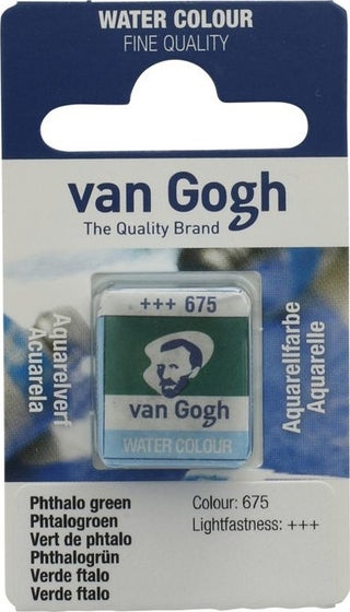 Van Gogh 1/2 Tablet Watercolor 675 Phthalo Green - pzsku/Z407ECAC39D7367EFBBC8Z/45/_/1731017333/bf7c66cc-fc80-4d54-be0a-df7013b73e12