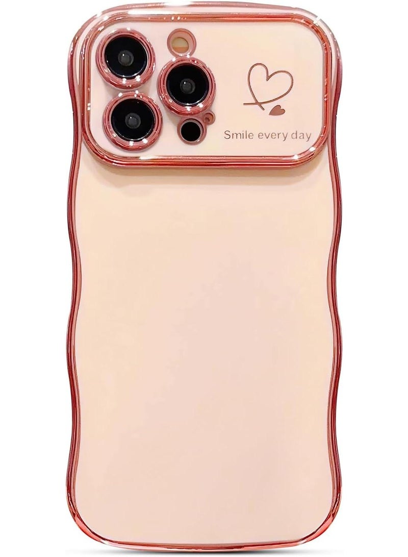 Y&D Suitable For Iphone 14 Pro Electroplated Love Large Window Wave Drop Resistant Phone Case - Image 1