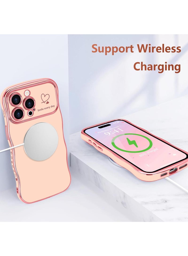 Y&D Suitable For Iphone 14 Pro Electroplated Love Large Window Wave Drop Resistant Phone Case - Image 3