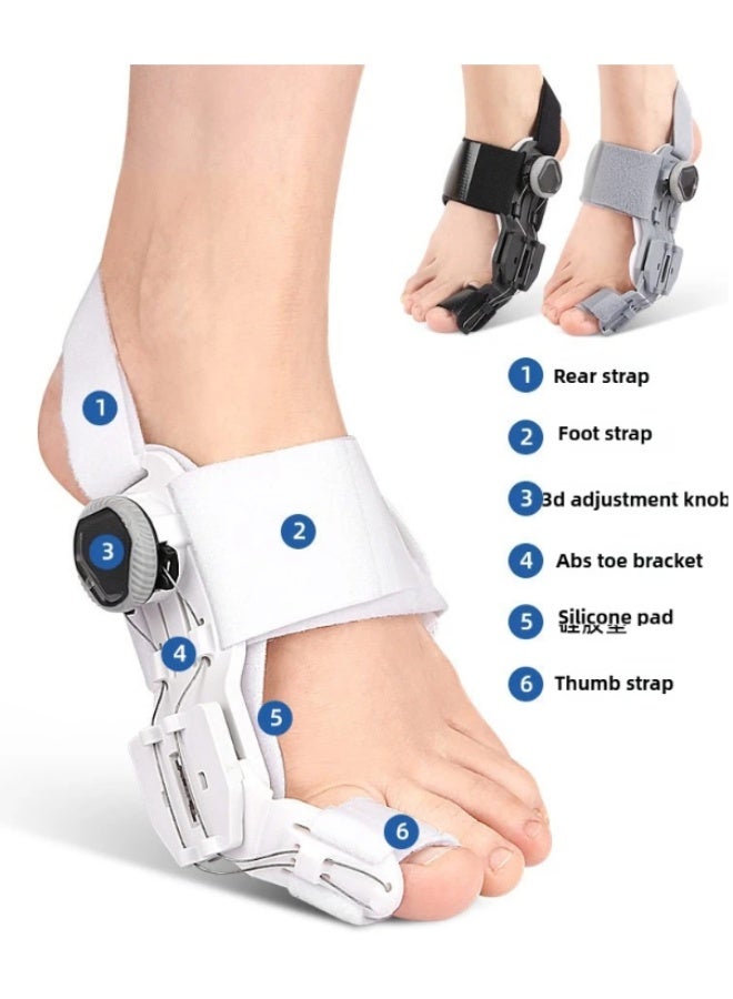 Bunion Corrector for Women & Men, Adjustable Knob Double Correction Separator for Big Toe Relief Bunion Splints Hammer Toe Straightener with Pad Comfortable Effective, 1PCS - Image 2