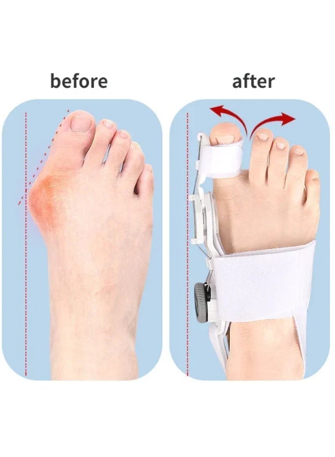 Bunion Corrector for Women & Men, Adjustable Knob Double Correction Separator for Big Toe Relief Bunion Splints Hammer Toe Straightener with Pad Comfortable Effective, 1PCS - Image 5