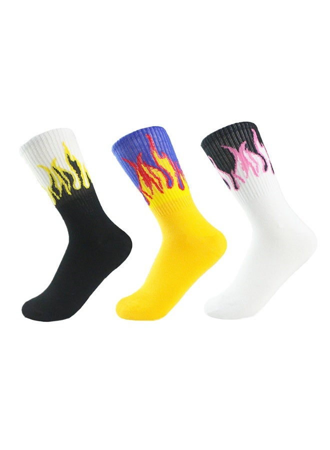 KUYING Fashion Anti Slip Breathable Sports Socks Nine Piece Set 