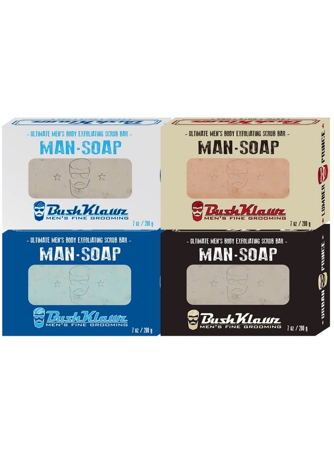 BushKlawz BushKlawz LUMBER PRINCE BIG BRICK Exfoliating MAN SOAP - Deep Clean Your Skin, Remove Dead Cells, and Moisturize with Natural Oils - 200g / 3 Pack  - Image 5