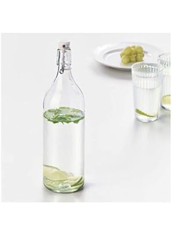 Ikea Bottle With Stopper  Clear Glass 