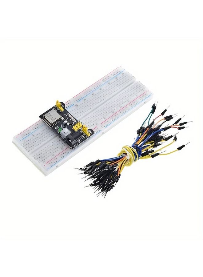 Model 130 Electronics Breadboard Kit With Black Power Module 830 Holes And 65 Colorful Jumper Wires - Image 5