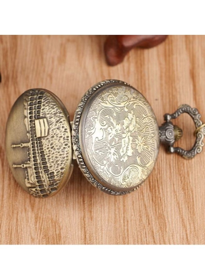 ياش ساعة جيب الكعبة الرائعة، ساعة إسلامية أنيقة للتدين والأناقة بدون علبة - Image 3