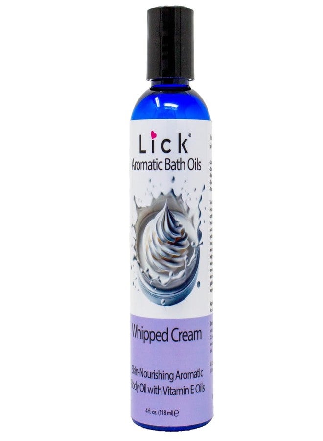 Lick Whipped Cream Aromatic Bath Oil - Creamy Dessert Scents - Relaxing Bath Soak Oils, 4 oz - Image 1