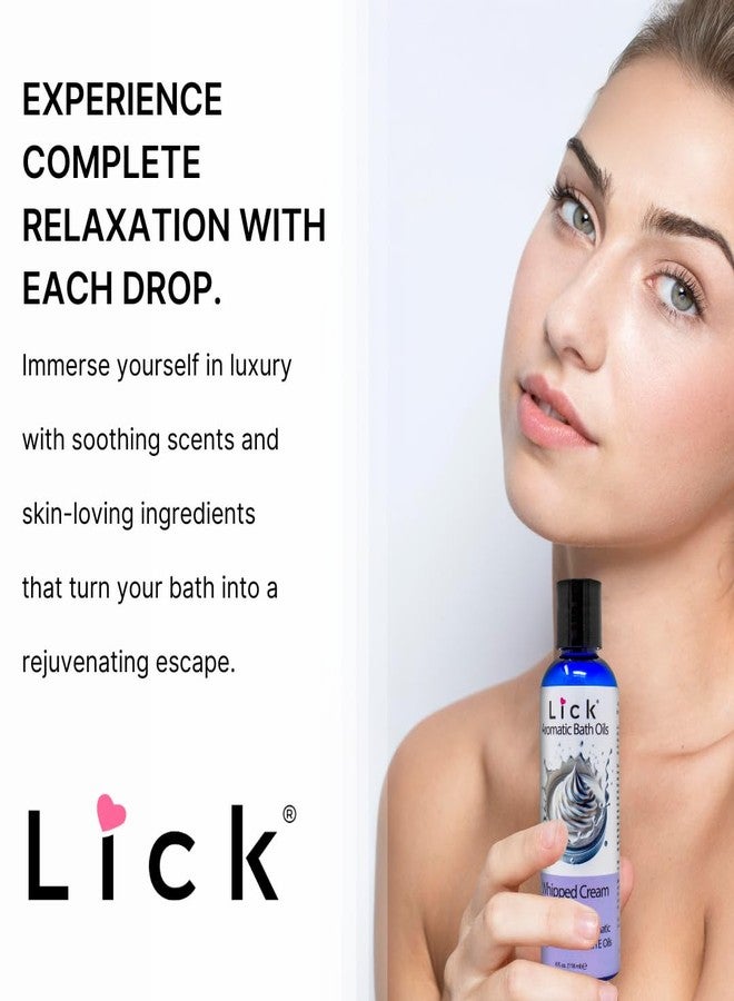 Lick Whipped Cream Aromatic Bath Oil - Creamy Dessert Scents - Relaxing Bath Soak Oils, 4 oz - Image 5
