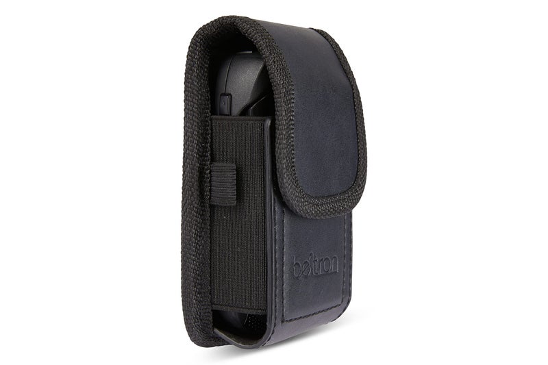 BELTRON Universal Flip Phone Case, BELTRON Leather Vertical Pouch for TCL Flip Pro, Flip 3, Alcatel Go Flip 4, Go Flip V, Cingular Flip 2, Nokia 2720V & More (Belt Loop, Metal Belt Clip & Dual Magnet Closure) - Image 2