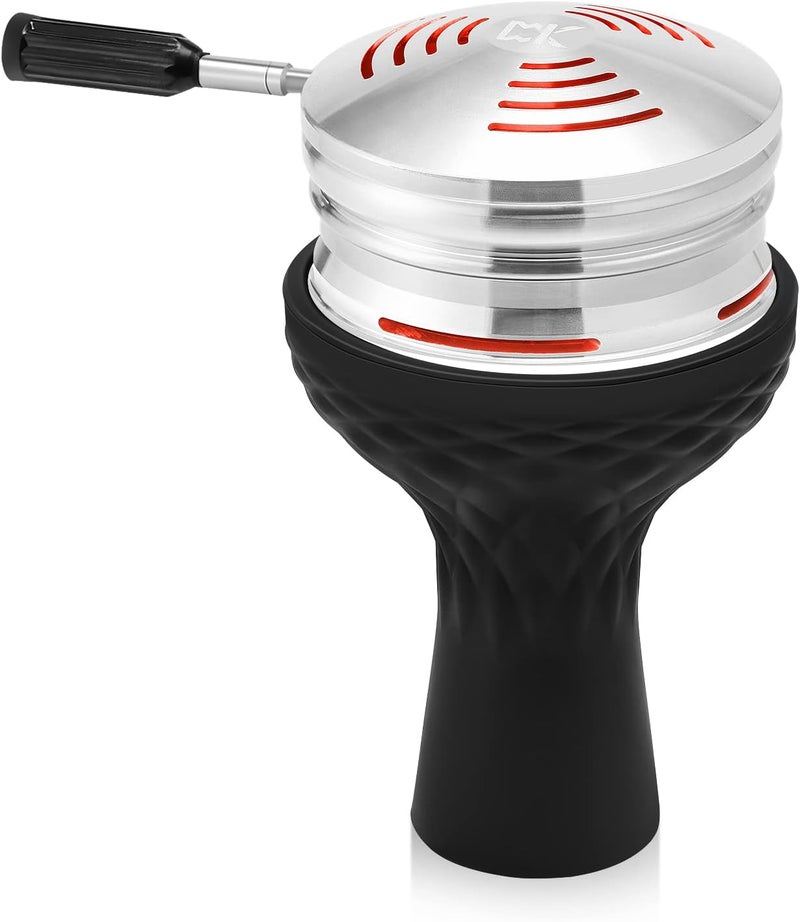 KITOSUN Hookah Bowl Set with HMD - Vulcan Heat Management Device + Silicone Phunnel Bowl Save Shisha Flavors Easy Smoke Great Air Flow for Better Smoking - Image 1
