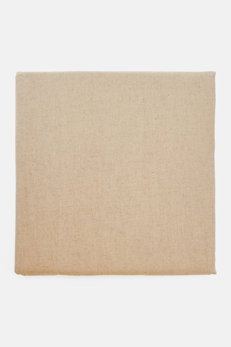 Muy Mucho Linen Plain Table Cloth 140 x 180 cm, Brown