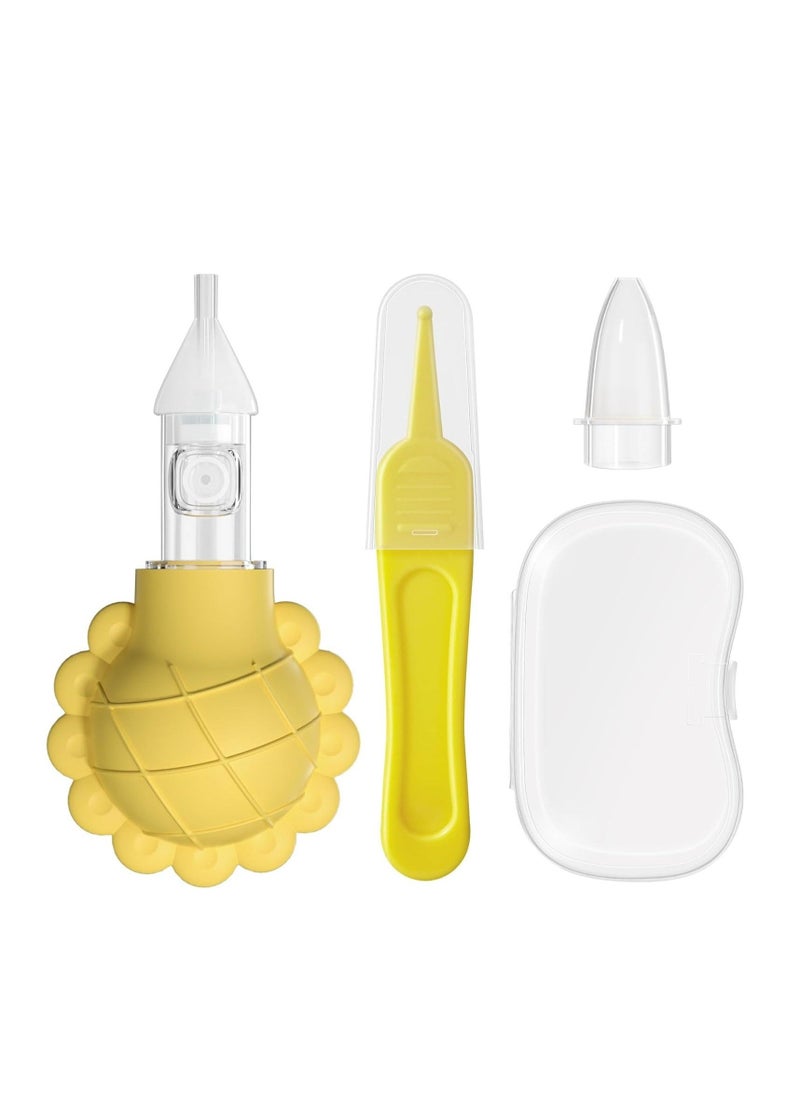 Generic Nasal Aspirator for Baby, Nose Sucker for Baby, Cleanable and Reusable, BPA-Free Silicone, with 2 Silicone Tips, A Clip, and Organizer  - Image 1