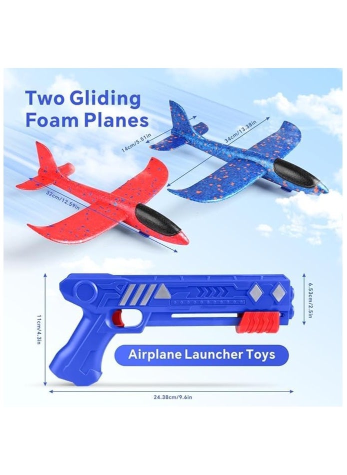 INFLUX Airplane Launcher Gun for Kids - Foam Glider Plane with Launcher Set, Includes Two Catapult Planes for Boys and Girls, Perfect Gift for Kids 4-5 Years Old  - Image 4