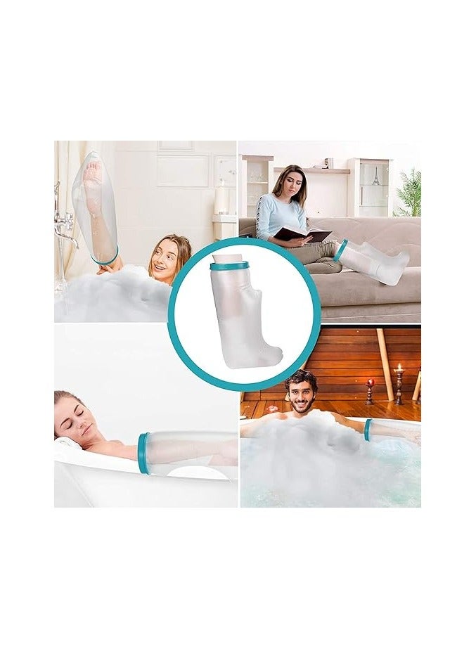 Cuken Adult Leg Cast Cover, Waterproof Cast Wound Protector for Shower Bath, Reusable Bandage Dressing Protective Sleeve Bag for Broken Surgery Leg, Foot, Ankle Wound and Burns  - Image 5