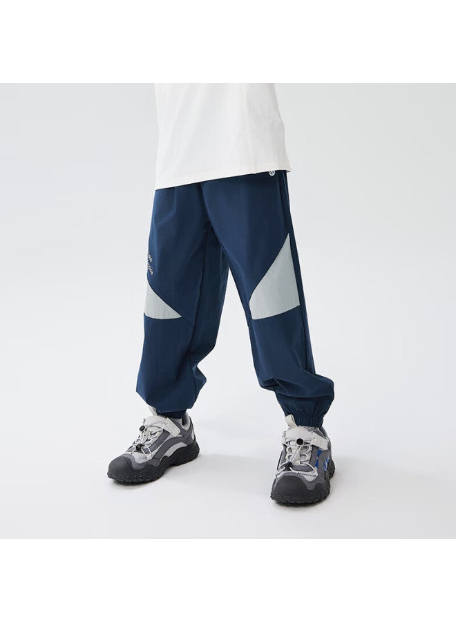 Ebaer Boys' Summer Thin Breathable Children's Four-way Stretch Sports Pants Anti-mosquito Pants Midnight Blue 160 - Image 3