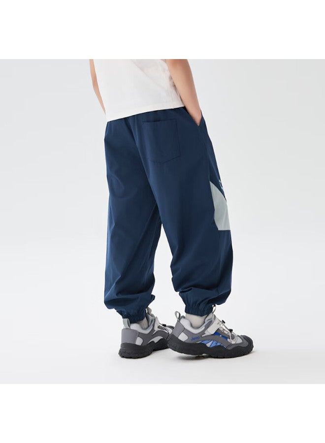 Ebaer Boys' Summer Thin Breathable Children's Four-way Stretch Sports Pants Anti-mosquito Pants Midnight Blue 160 - Image 2