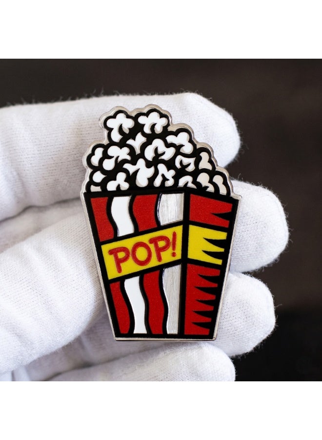 PAMP Burton Morris American Pop Icons Pop! 1oz .9999 Fine Silver Popcorn-Shaped Collectible Coin - Image 4