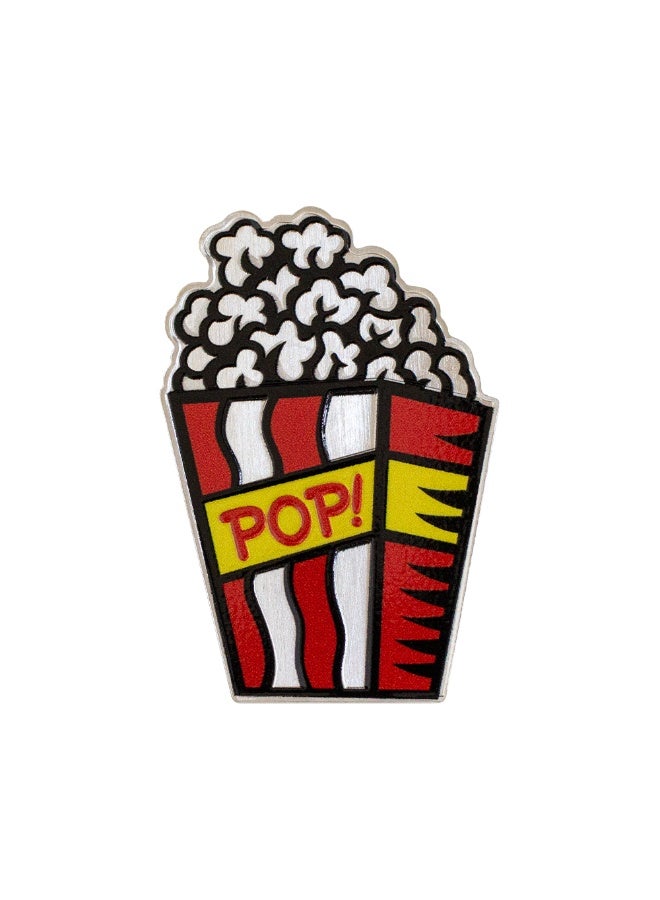 PAMP Burton Morris American Pop Icons Pop! 1oz .9999 Fine Silver Popcorn-Shaped Collectible Coin - Image 5