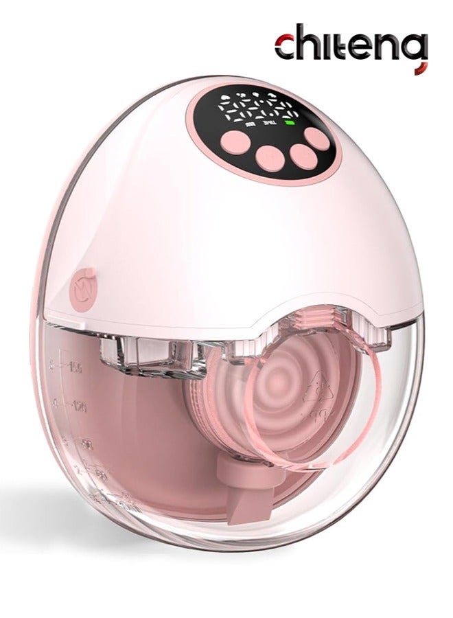 chiteng Electric Breast Pump, Wearable Breast Pumps with 4 Modes 12 Levels, Hands Free Breastfeeding Pumps, Wireless Hospital Grade Quiet Anti-Leaking with Voice Broadcast, Breast Pump Low Noise with Smart LED Display - Image 1
