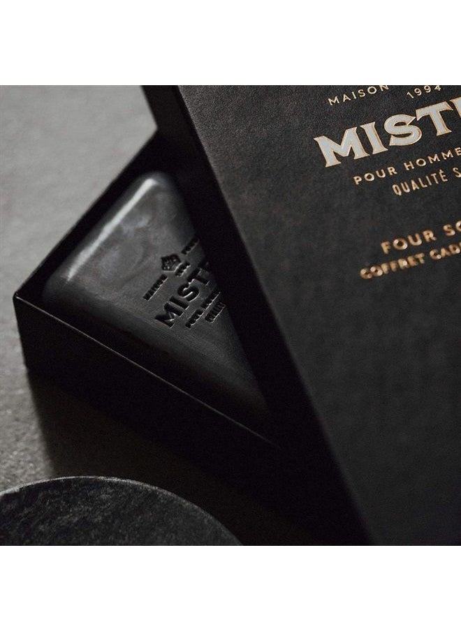 mistral Men's Bar Soap Organic, 4 Bar Set  - Image 2