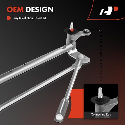 A-Premium Front Windshield Wiper Transmission Linkage Assembly Compatible with Cadillac Vehicles - SRX 2010-2016, Sport Utility - Replace# 25979384 - Image 3