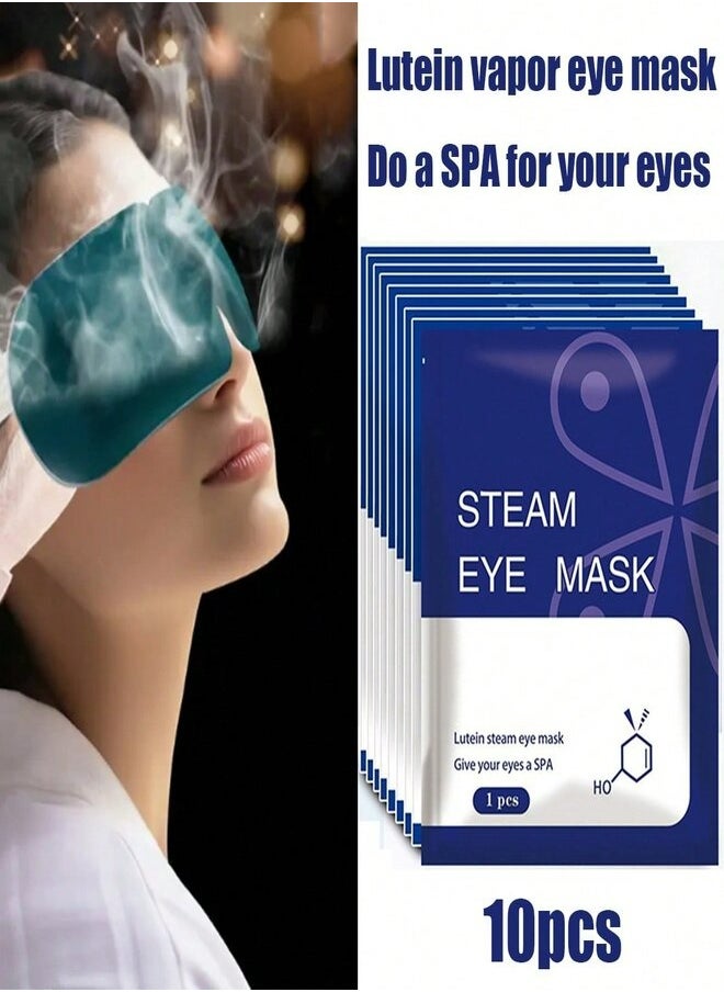 Generic 10 Pack Steam Eye Mask Heating Eye Mask Eye Hot Compress Disposable Self-Heating Eye Mask Sleep Spa Travel Essentials and Relaxation Gift Lutein  - Image 1