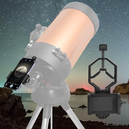 Tydeux Metal Smartphone Telescope Adapter Camera Mount, Universal Phone Mount, Work with for Telescope Spotting Scope Microscope Monocular Binocular - Image 2