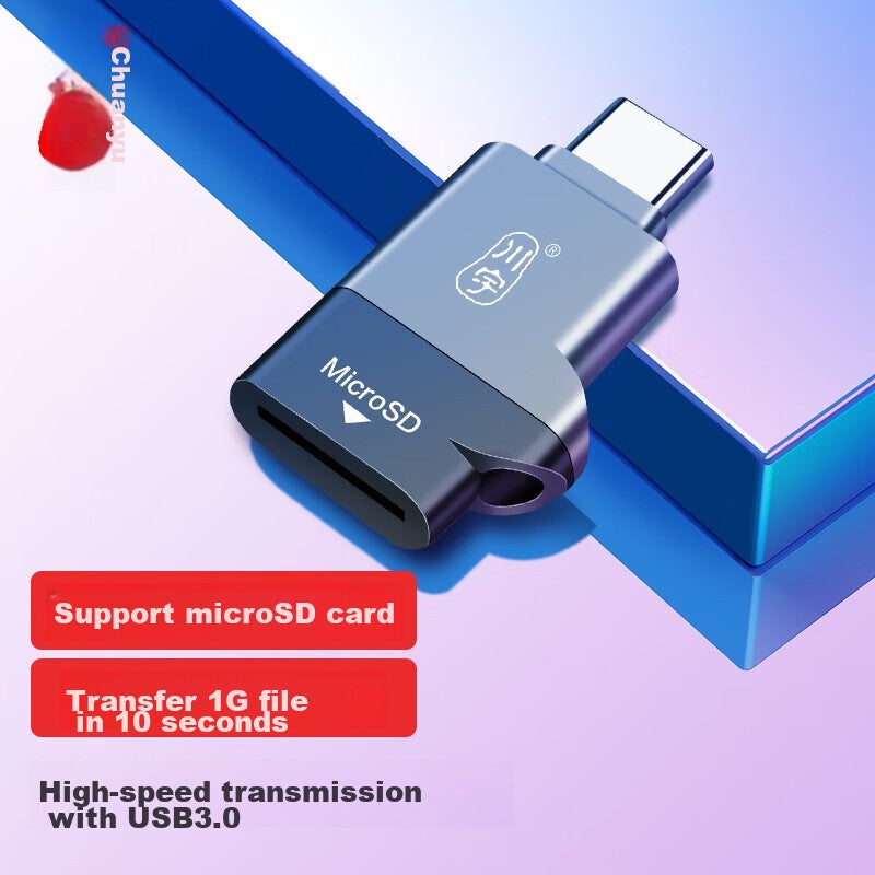 Chuanyu USB-C 3.0 عالية السرعة TF قارئ بطاقة, نوع-C الهاتف والكمبيوتر قارئ بطاقة التخزين, كاميرا داش, الكمبيوتر بدون طيار, أبل 15 الهاتف بطاقة الذاكرة البسيطة القارئ - Image 1