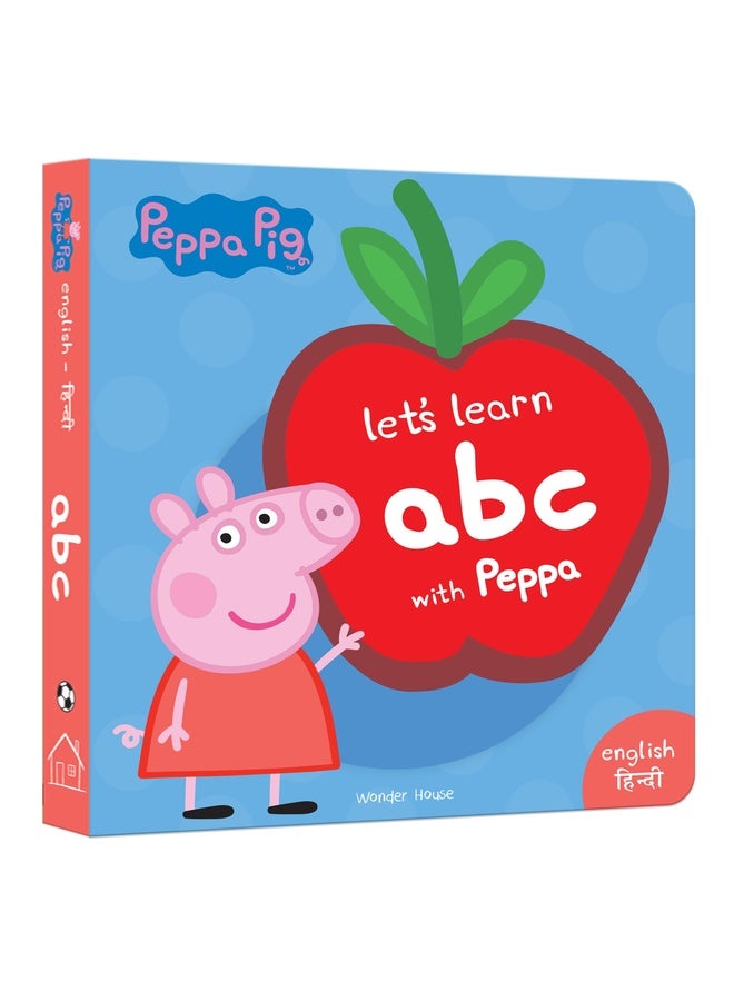 Peppa Board Book - Let's Learn ABC with Peppa - English & Hindi: Early Learning for Children