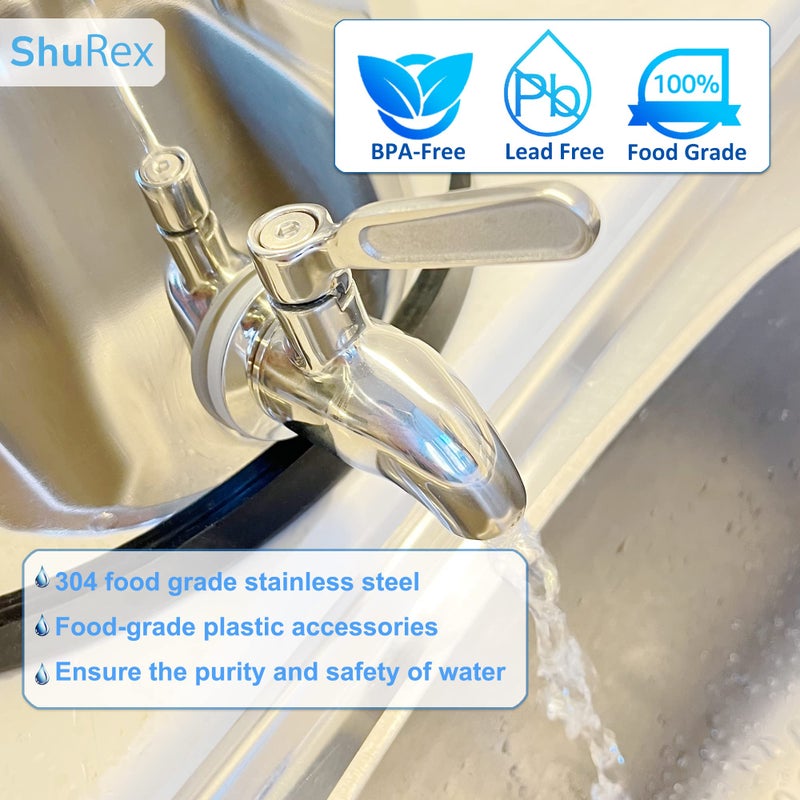 ShuRex Replacement Stainless Steel Spigot For Berkey Big Travel Royal Gravity-Fed Water Filter System And Other Gravity Filter Tank (Stainless Steel Spigot) - Image 3