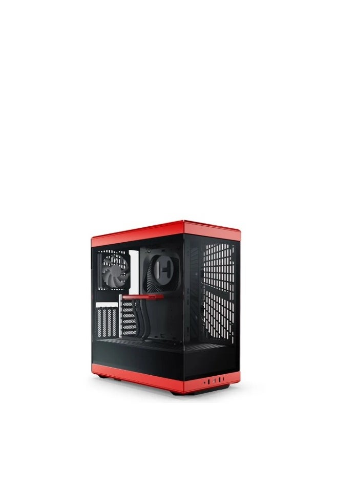 HYTE HYTE Y40 S-Tier Cosmetic ATX Mid-Tower Gaming PC Case - Black and Red  - Image 2