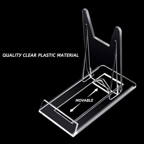 Zonon 10 Pcs Acrylic Adjustable Plate Stands For Display Plastic Stand Holders Picture Plate Holders Clear Mini Easels Stands to Display Pictures for Home Office Supplies Festival Party Decoration - Image 3