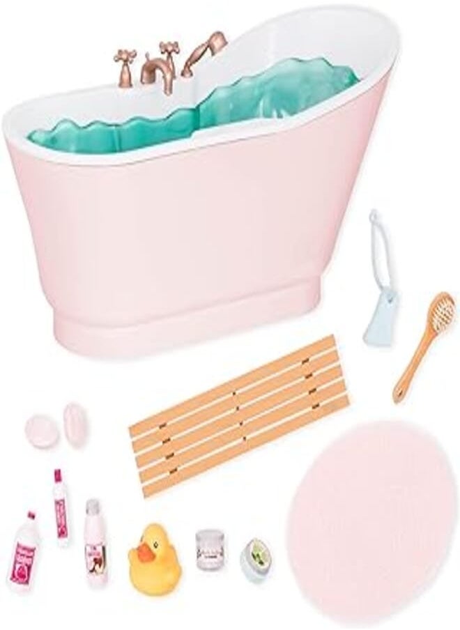 Our Generation Our generation bath & bubbles bathtub accessory set for 18" dolls 
