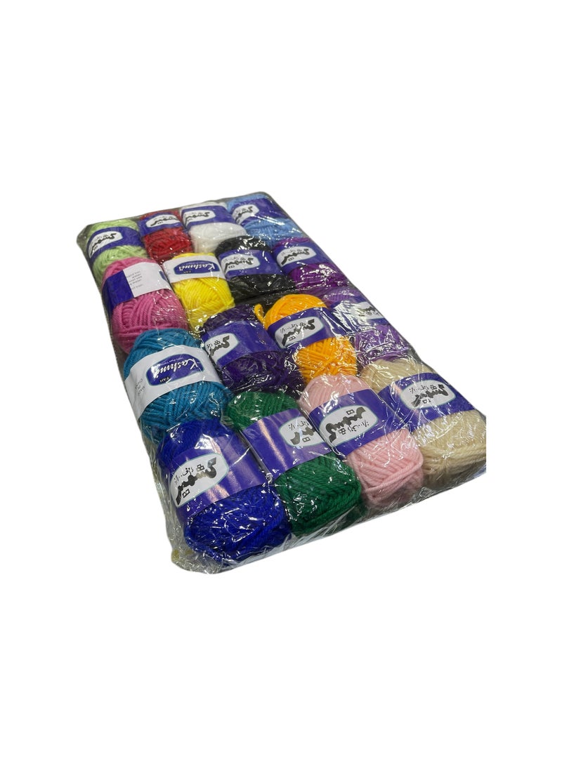 Generic 16 Pcs Assorted Kashmir Crochet Pure Wool Yarns For Knitting And DIY  - Image 2