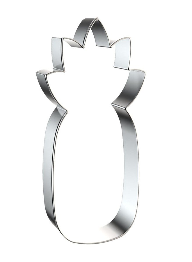 QAAQS Pineapple Cookie Cutter Set - 5 inch, 4 inch, 3 inch, 2 inch - 4 Piece Fruit Cookie Cutters Shapes Biscuit Fondant Clay Molds - Stainless Steel - Image 4