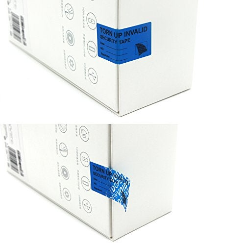 Solitary Walker 100Pcs Tamper Evident Security Void Stickers 1x2 inch Blue Tamper Proof Labels Safety Torn up Invalid Seals Tape No Transfer No Damage to Protected Item - Image 5