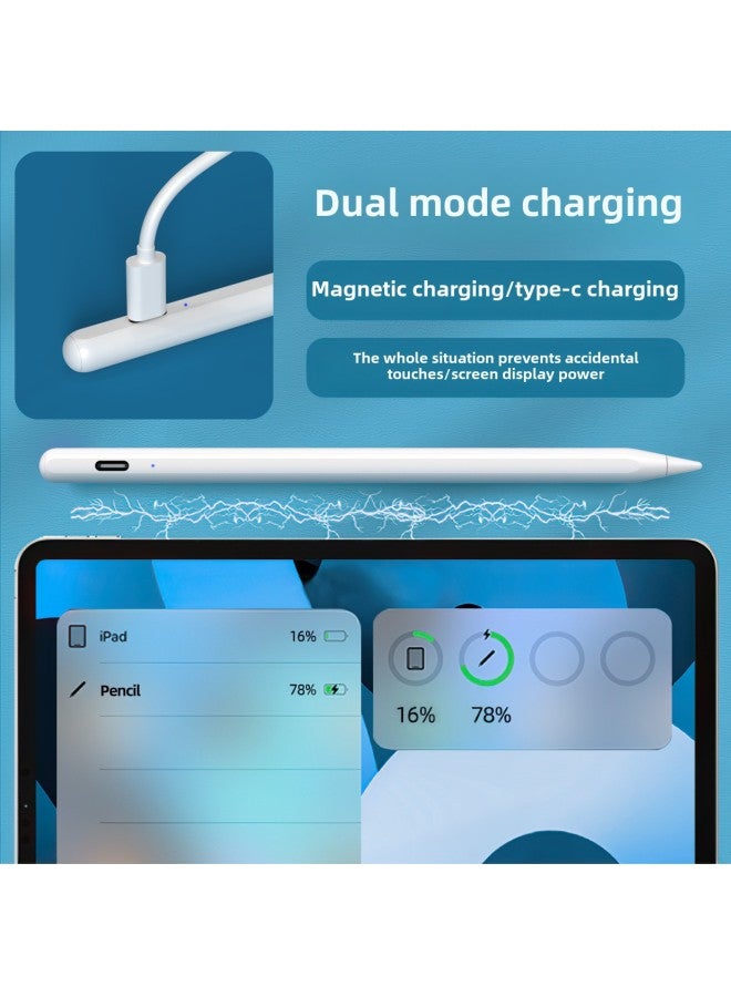 Magnetic Attraction Ipad Capacitive Pen Handwriting Pen Suitable For Android Universal Pencil Fast Charging Touch Control-Color:X-Pen Dual-mode Magnetic Charging + Type-charging IPad Special Pen/tilt Bold/anti-mistouch/Bluetooth  - Image 1