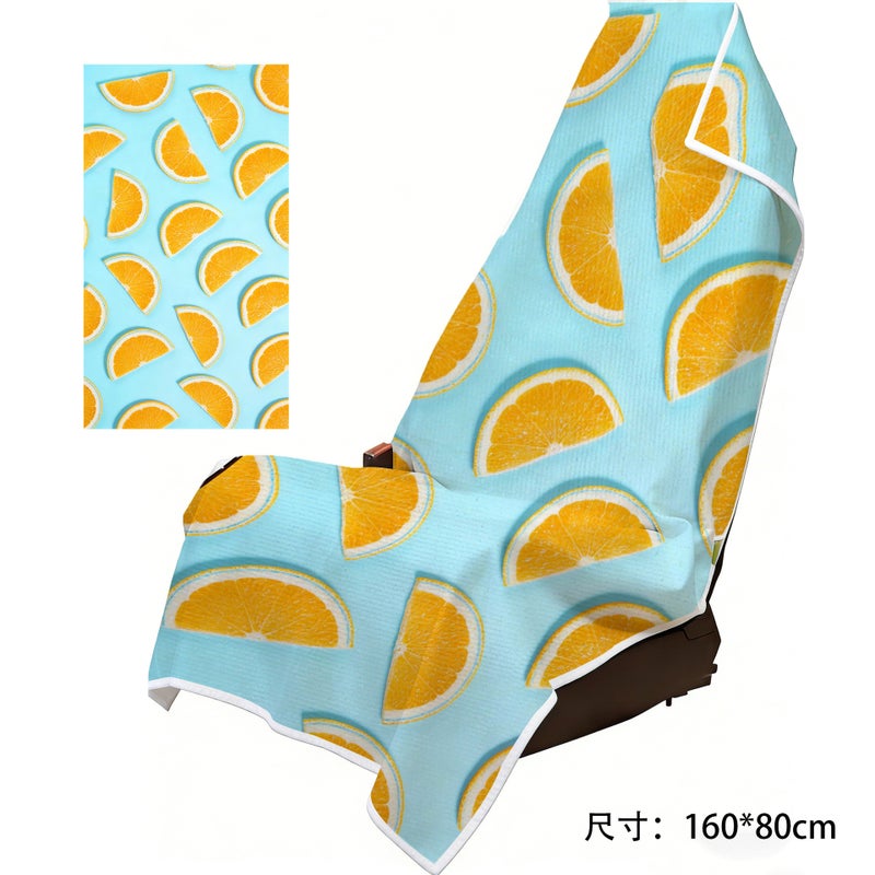 Cross-Border Foreign Trade New Model Car Seat Cover Two-In-One Beach Towel, Absorbent, Warm, Soft, Large Bath Towel for Beach and  Swimming - Image 1