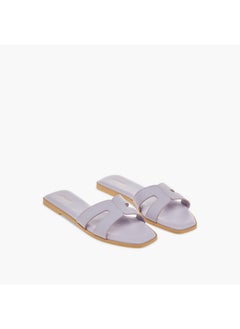 Celeste Women's Textured Cutout Detail Slip-On Sandals  - Image 1