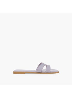 Celeste Women's Textured Cutout Detail Slip-On Sandals  - Image 3