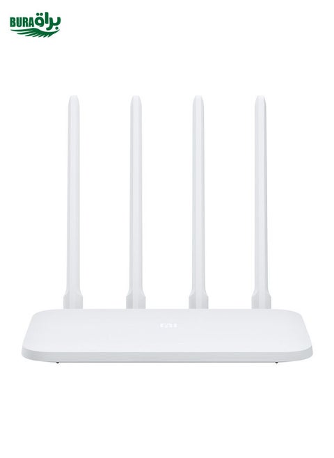 Original Xiaomi Mi WiFi Router 4C Smart APP Control 300Mbps 2.4GHz Wireless Router Repeater with 4 Antennas, Support Web & Android & iOS, US Plug(White)