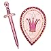 Liontouch Queen Rosa Toy Set for Girls 36 Years Pink Foam Sword Shield for Pretend Play for Toddlers in Glittering Medieval Style Safe Durable Accessories for Royal Dress Up Costumes - Image 2