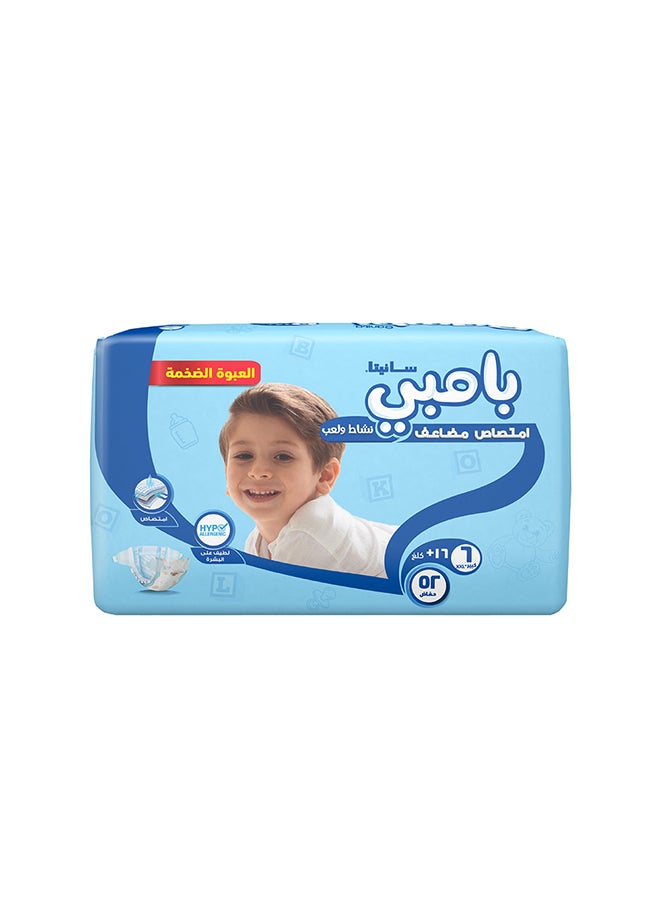 Sanita Bambi Baby Diapers Mega Pack Size 6, Xx-Large, 16+Kg, 52 Count - Image 4