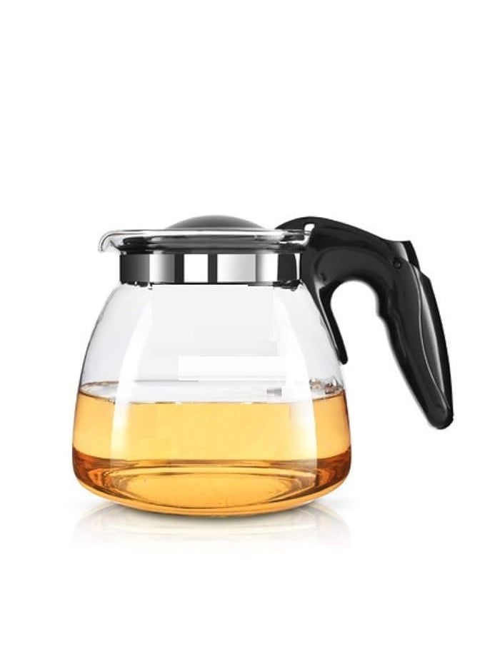 VINCENZO VINCENZO Glass Kettle Tea Pot Flame Resistant Carafe Round 650ml 