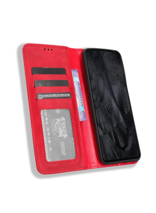 Green Tiger Case For Google Pixel 8 Magnetic Buckle Retro Texture Leather Phone Case - Image 4