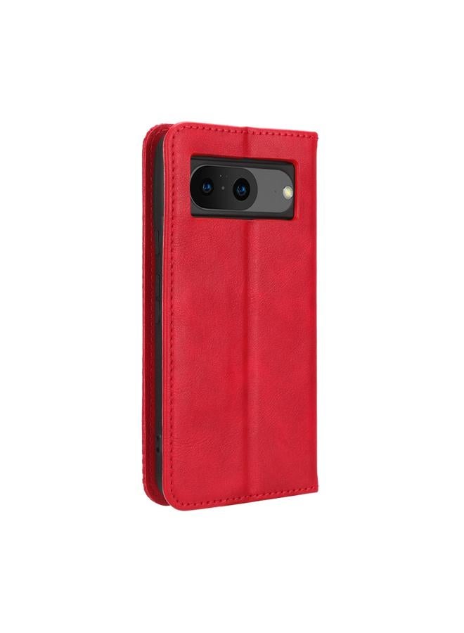 Green Tiger Case For Google Pixel 8 Magnetic Buckle Retro Texture Leather Phone Case - Image 3