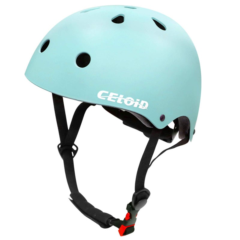 CELOID Kids Helmet Pad Set,Adjustable Kids Skateboard Bike Helmet Knee & Elbow Pads Wrist Guards 5-8 Years Kid Protective Gear Set for Girls Boys Bicycle Bike Roller Skating Scooter Rollerblade Sport - Image 2
