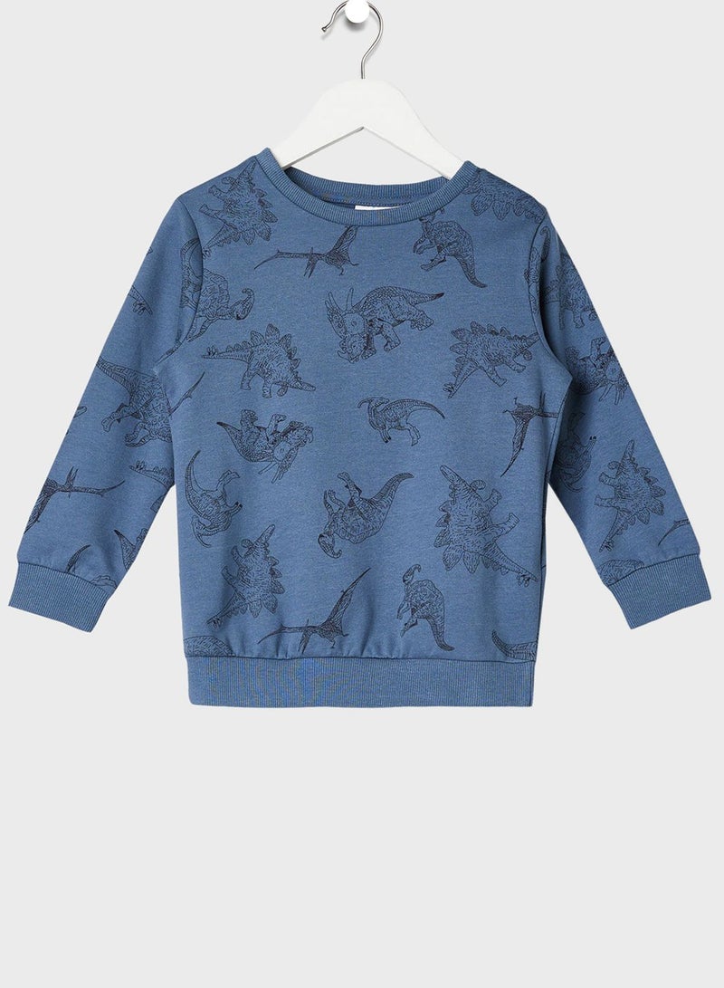 NAME IT Infant Dinosaur Graphic Sweatshirt  - Image 1
